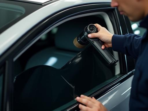 Pemasangan kaca film mobil